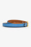 Hermès Blue Swift Leather Hapi 4 Tours Wrap Bracelet