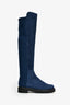 Stuart Weitzman Blue Suede 'Highland' Boots Size 8