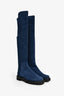 Stuart Weitzman Blue Suede 'Highland' Boots Size 8