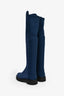 Stuart Weitzman Blue Suede 'Highland' Boots Size 8