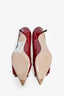 Miu Miu Burgundy Patent Kitten Heels Size 38