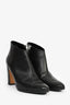 Manolo Blahnik Black Leather Ankle Booties Size 38