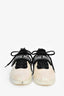 Miu Miu White/Pink Glitter Logo Sneakers Size 38