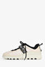 Miu Miu White/Pink Glitter Logo Sneakers Size 38