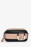 Prada Mauve/Black Saffiano Two-Tone Buckle Camera Bag