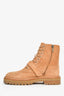 Jimmy Choo Caramel Suede Crystal Buckle 'Cora' Boots Size 37.5