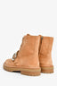 Jimmy Choo Caramel Suede Crystal Buckle 'Cora' Boots Size 37.5