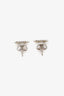 Gucci 18K White Gold Running G Stud Earrings