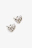 Gucci 18K White Gold Running G Stud Earrings