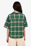 MM6 Maison Margiela Green/Grey Plaid Short Sleeve Button Up Shirt Size 40