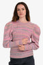 Love Shack Fancy Pink Long Sleeve Sweater Size S