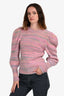 Love Shack Fancy Pink Long Sleeve Sweater Size S