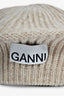 Ganni Beige Knit Beret