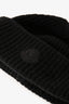 Moncler Black Wool Logo Beanie