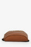 Valentino Cognac Rockstud Leather Pebble Belt Bag