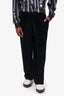 Versace Black Velour Pants Size XXXXL Mens