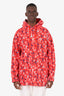 Balenciaga Red 2020 Eiffel Tower Print Hoodie Size M Mens