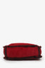 Pre-Loved Chanel™ 1997-99 Red Suede Fur Trimmed Mini Tote