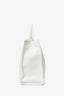 Telfar White Faux Leather Medium Shopping Tote