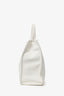 Telfar White Faux Leather Medium Shopping Tote