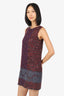 Dolce & Gabbana Red Tweed Lace-Embroidered Sleeveless Mini Dress Size 38