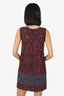 Dolce & Gabbana Red Tweed Lace-Embroidered Sleeveless Mini Dress Size 38