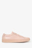 Common Projects Pink Leather Low Top Sneakers Size 10 Mens