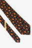Salvatore Ferragamo Black Printed Tie