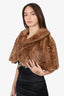 Vintage Brown Mink Shrug Estimated Size 2