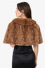 Vintage Brown Mink Shrug Estimated Size 2