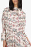Isabel Marant Cream Printed Dress Size 42