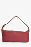 EÉRA Burgundy Canvas 'Moon' Shoulder Bag