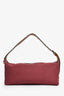 EÉRA Burgundy Canvas 'Moon' Shoulder Bag