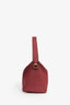 EÉRA Burgundy Canvas 'Moon' Shoulder Bag