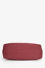 EÉRA Burgundy Canvas 'Moon' Shoulder Bag