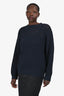 Brunello Cucinelli Navy Cotton Knit Sweater Size 3XL