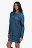 Pleats Please by Issey Miyake Blue Midi Dress Size M