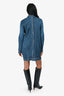 Pleats Please by Issey Miyake Blue Midi Dress Size M