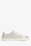 Alaïa White Leather Lasercut Sneakers Size 11