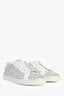 Alaïa White Leather Lasercut Sneakers Size 11