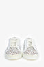 Alaïa White Leather Lasercut Sneakers Size 11