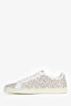 Alaïa White Leather Lasercut Sneakers Size 11