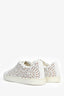Alaïa White Leather Lasercut Sneakers Size 11