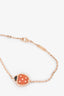 Van Cleef & Arpels 18K Rose Gold 'Lucky Spring' Closed Wing Ladybug Bracelet