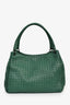 Bottega Veneta Green Intrecciato Nappa Leather 'Parachute' Shoulder Bag