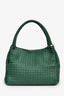 Bottega Veneta Green Intrecciato Nappa Leather 'Parachute' Shoulder Bag