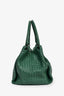 Bottega Veneta Green Intrecciato Nappa Leather 'Parachute' Shoulder Bag