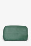Bottega Veneta Green Intrecciato Nappa Leather 'Parachute' Shoulder Bag