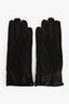 Fendi Black Nylon/Leather Gloves