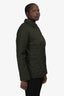 Burberry Dark Green Quilted Check Lined Jacket Estimated Size M